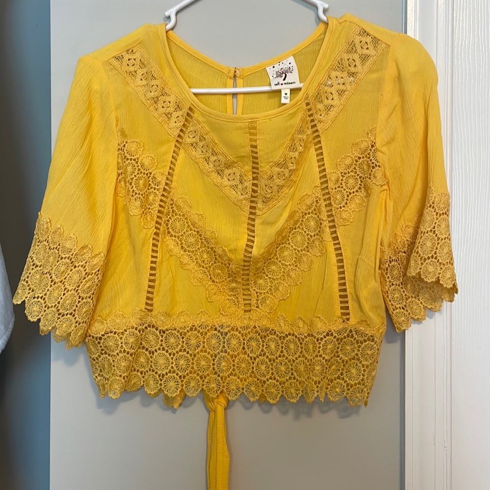 Yellow Summer Top - Size M